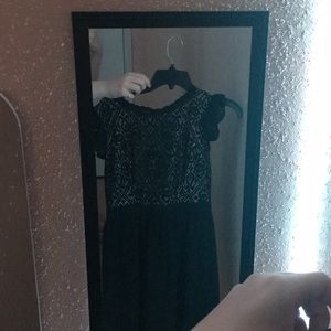 black lace dress